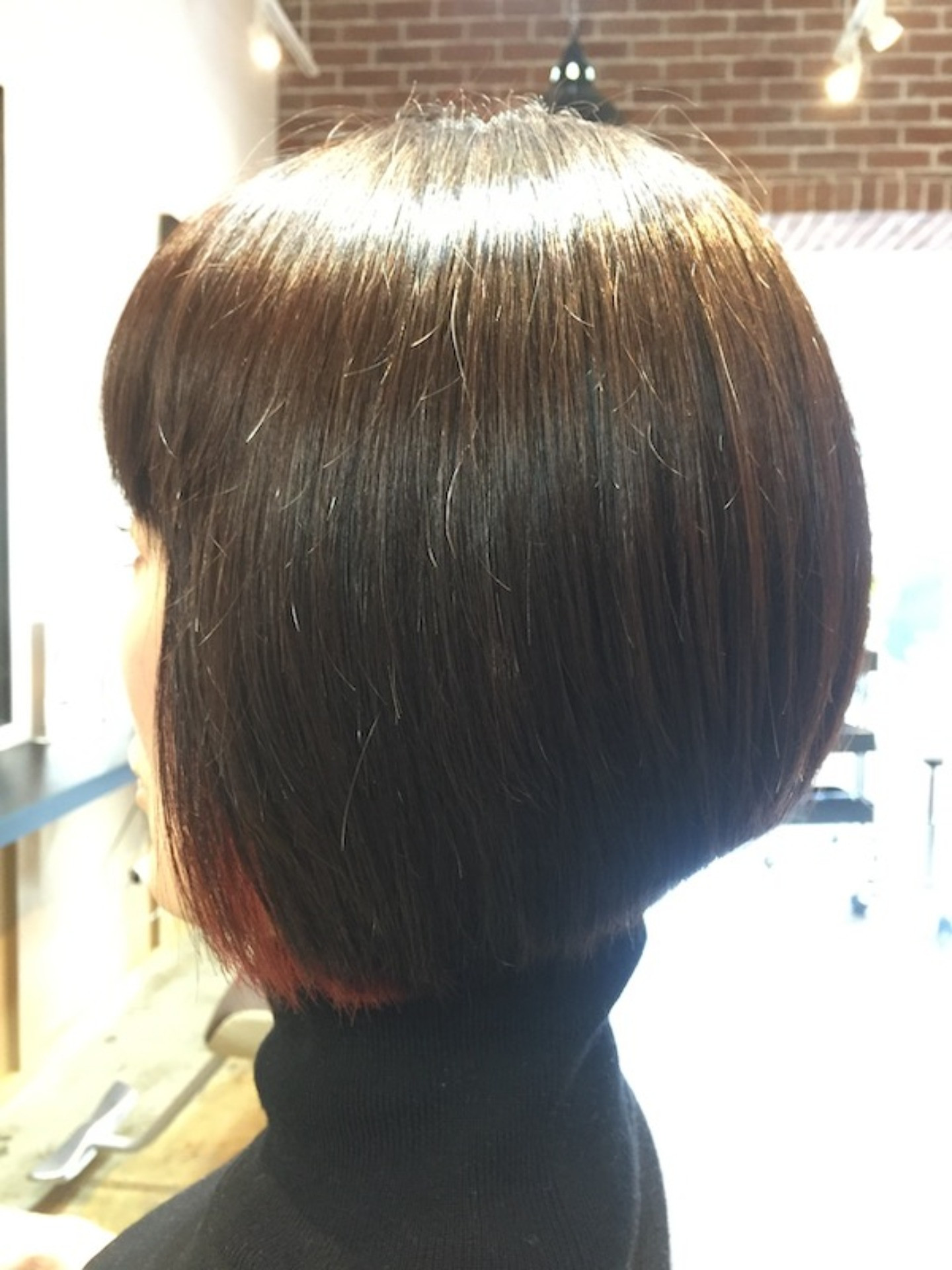 ベーシックボブのインナーカラー