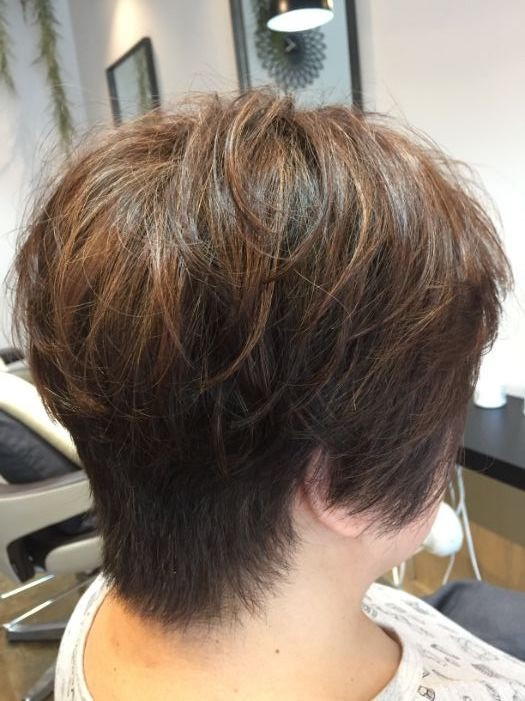 ハイライトミックスのグレイカラーショート編！姫路市の美容院BEREA(ベレア)はお客様のキレイを叶える美容室／ヘアサロン