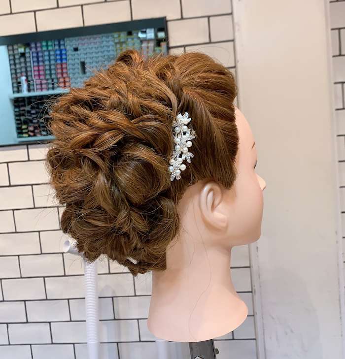 編み込みパーティースタイル！姫路市の美容院BEREA(ベレア)はお客様のキレイを叶える美容室／ヘアサロン