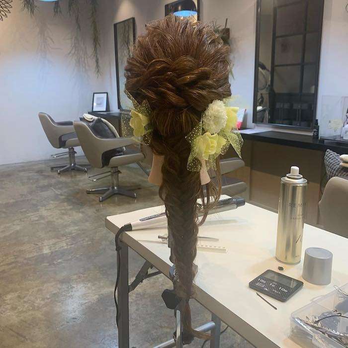 編み込みフィッシュボーン！姫路市の美容院BEREA(ベレア)はお客様のキレイを叶える美容室／ヘアサロン