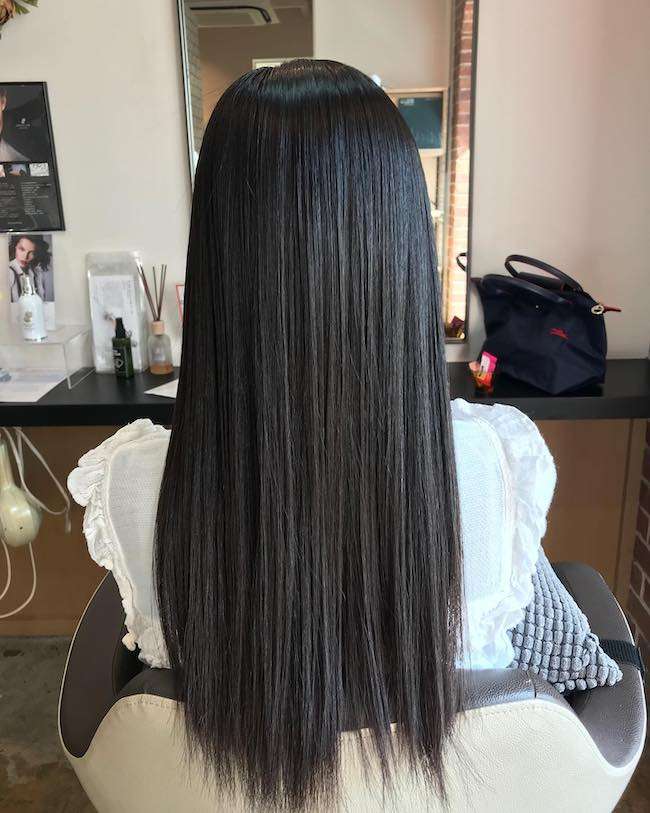 髪質改善ストレート「ハリスノフ」を中学３年生が体験！姫路市の美容院BEREA(ベレア)はお客様のキレイを叶える美容室／ヘアサロン